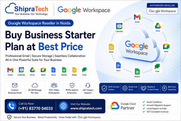 Google Workspace Reseller in Noida — Get Business Email Setup Today, Starting at Best Price