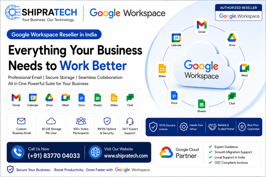 Google Workspace Reseller in Noida — Get Business Email Setup Today, Starting at Best Price