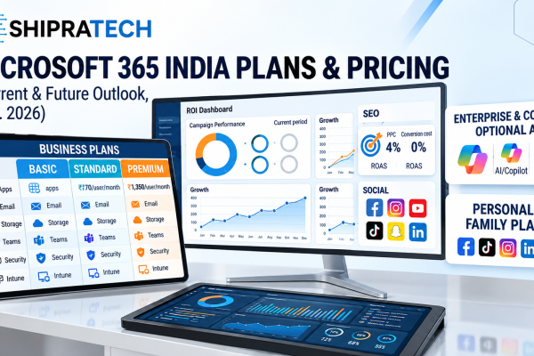 Microsoft 365 pricing in India 2026 with Basic Standard and Premium plans