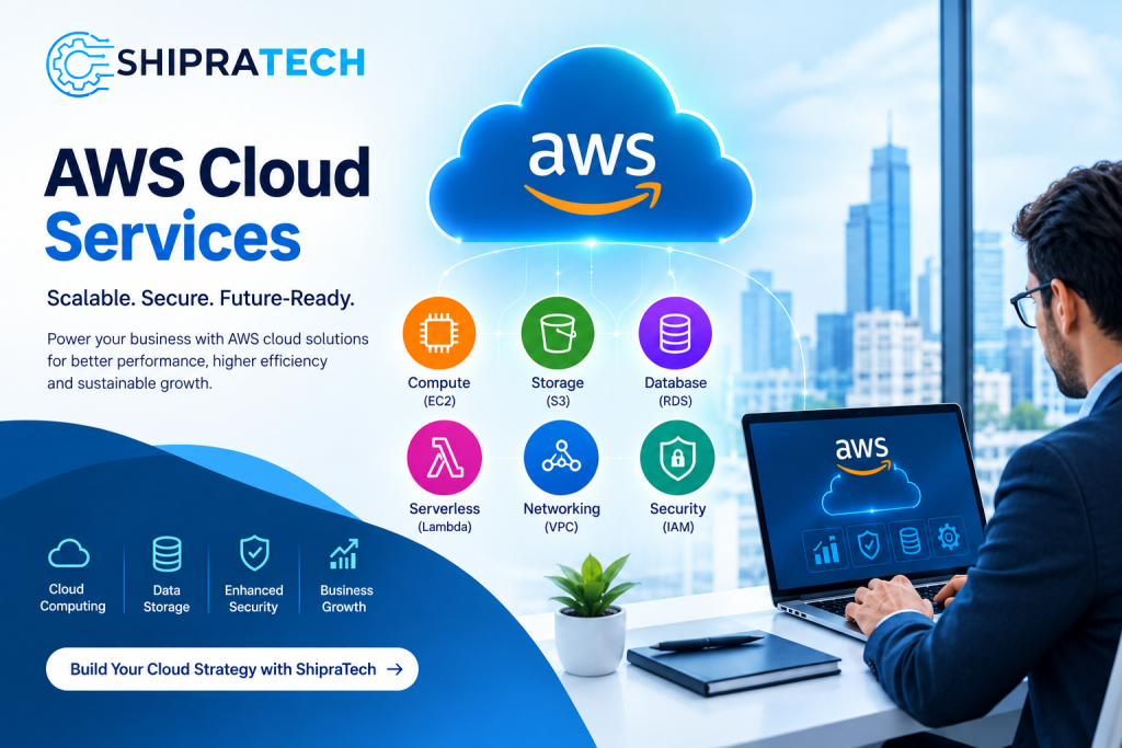 AWS Cloud Services and AWS cloud solutions for business computing, storage, and security