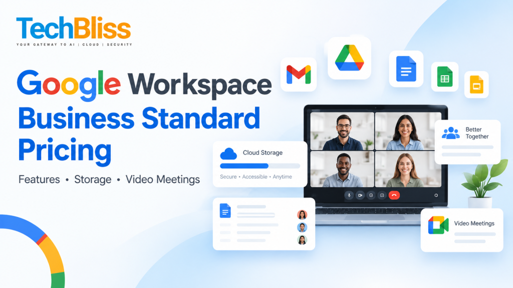 Google Workspace Enterprises Starter plan features in India with business email, cloud storage, and video meetings.
